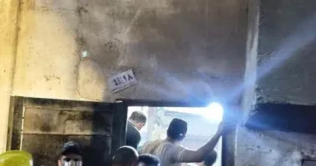 جانب من الحادث 