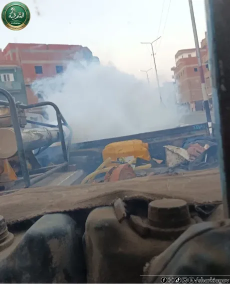 جانب من اعمال الرش