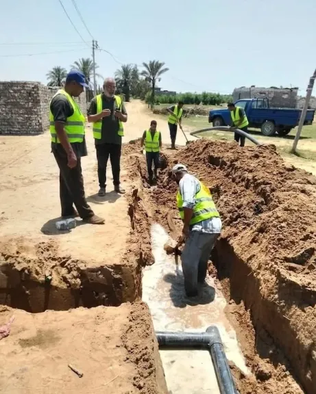 جانب من مد المياه