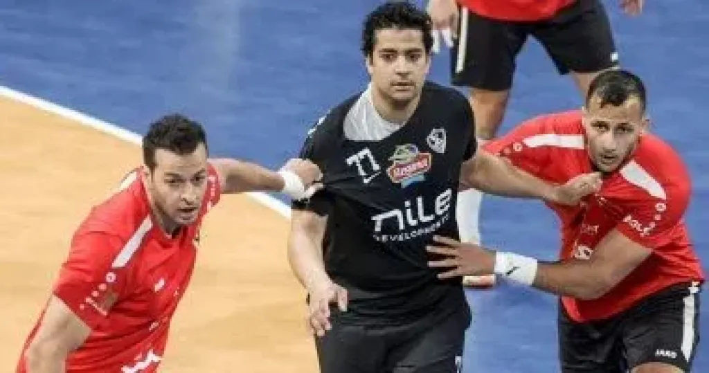 فريق رجال كرة اليد بالنادى الأهلى
