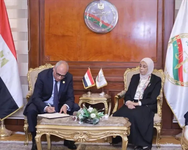 لقاء رئيسة النيابة الإدارية مع رئيس مجلس الدولة