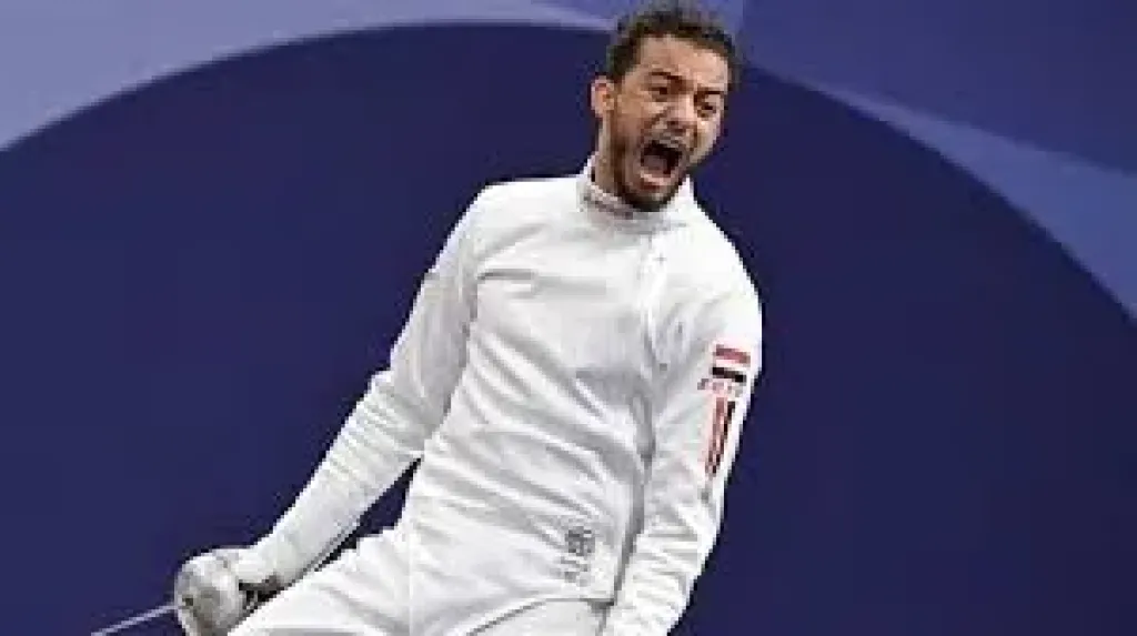 محمد السيد لاعب منتخب السلاح