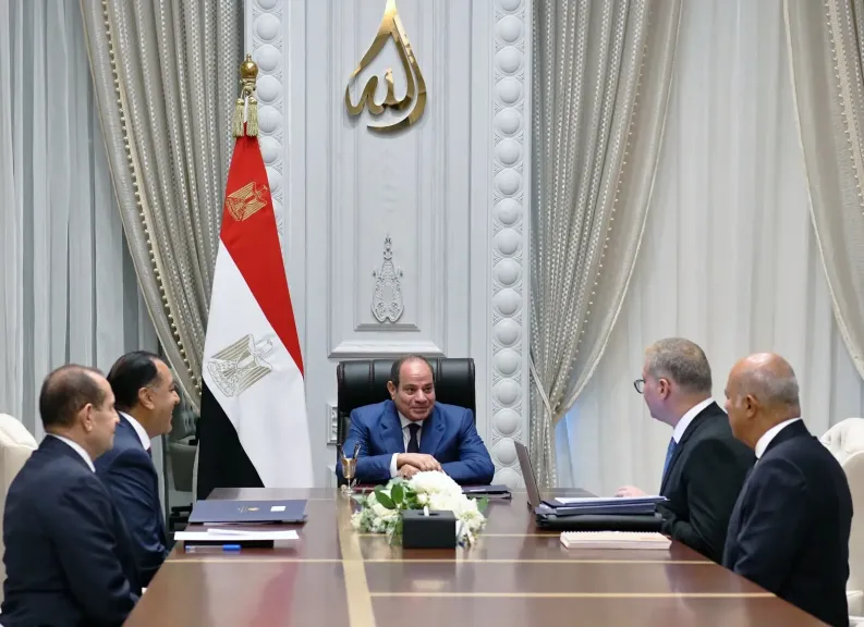 جانب من اجتماع السيد الرئيس عبدالفتاح السيسي