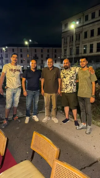 المستشار محمد سليم يتوسط أبناء الجالية المصرية بميلانو