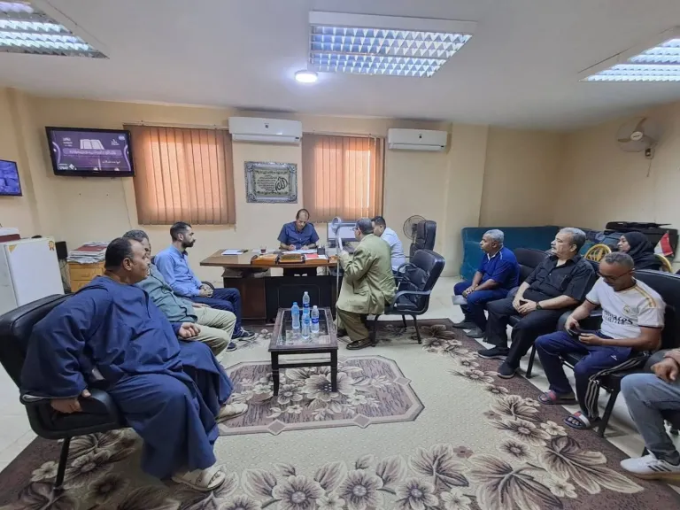  محمود ابو شنب  فى استقبال الجهور 
