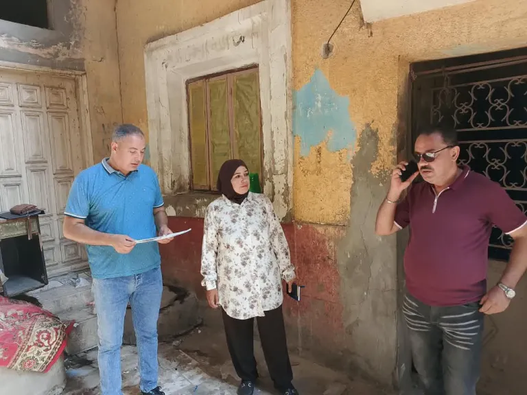إزالة تعديات على أملاك الدولة بـ3 عقارات في غرب المنصورة