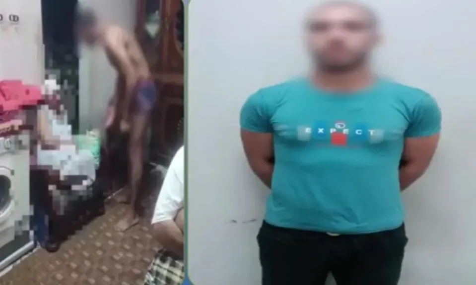 ابن يعتدي على والدته داخل شقة بالإسكندرية