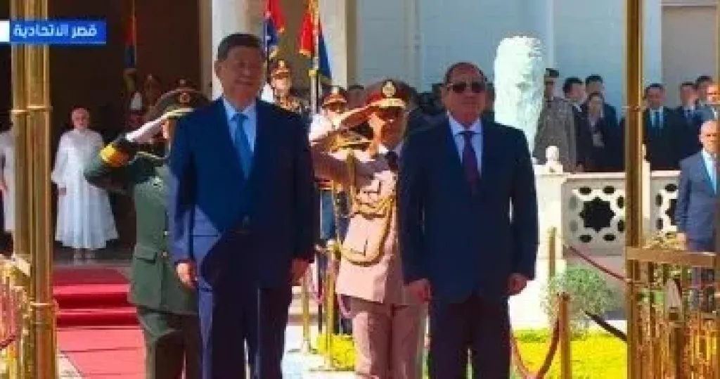جانب من  زيارة الرئيس الصيني لمصر