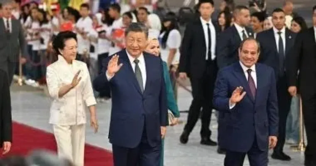 السيد الرئيس عبد الفتاح السيسي ونظيره الصينى