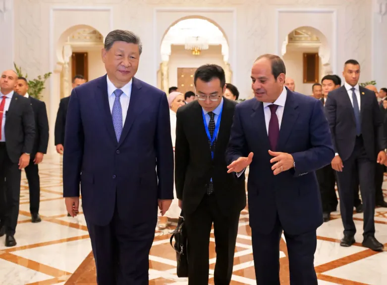  الرئيس عبد الفتاح السيسي والرئيس شي جينبينج رئيس جمهورية الصين