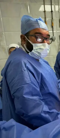 جانب من الجراحة 