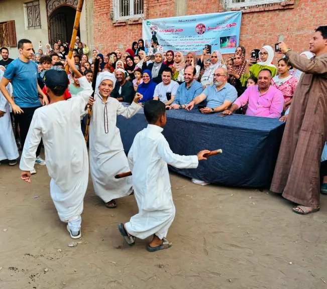جانب من الاحتفالات 