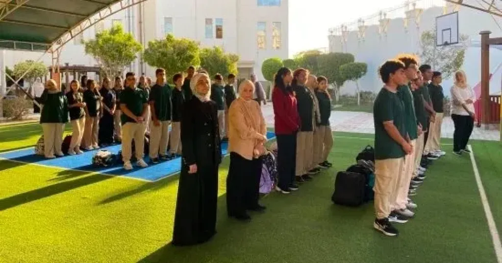 استقبال الطلاب فى أول يوم بالعام الدراسى بمدارس النيل