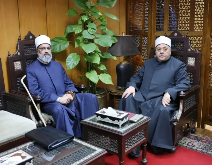 الشيخ أيمن عبد الغني مع مفتي جنوب أفريقيا