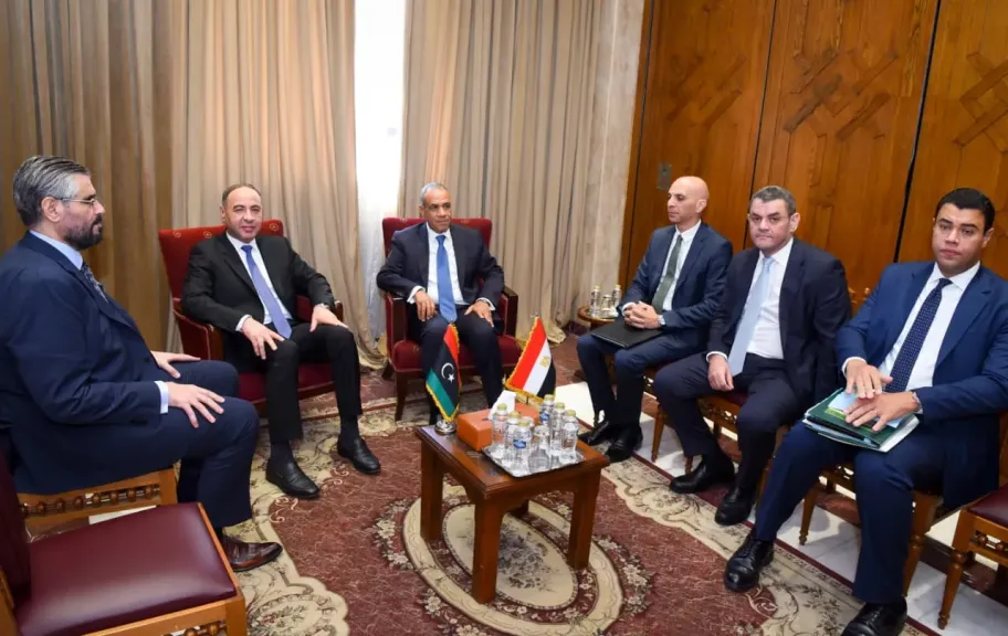 د. بدر عبد العاطي، وزير الخارجية يلتقى بالطاهر الباعور، المكلف بتسيير شؤون وزارة الخارجية والتعاون ا