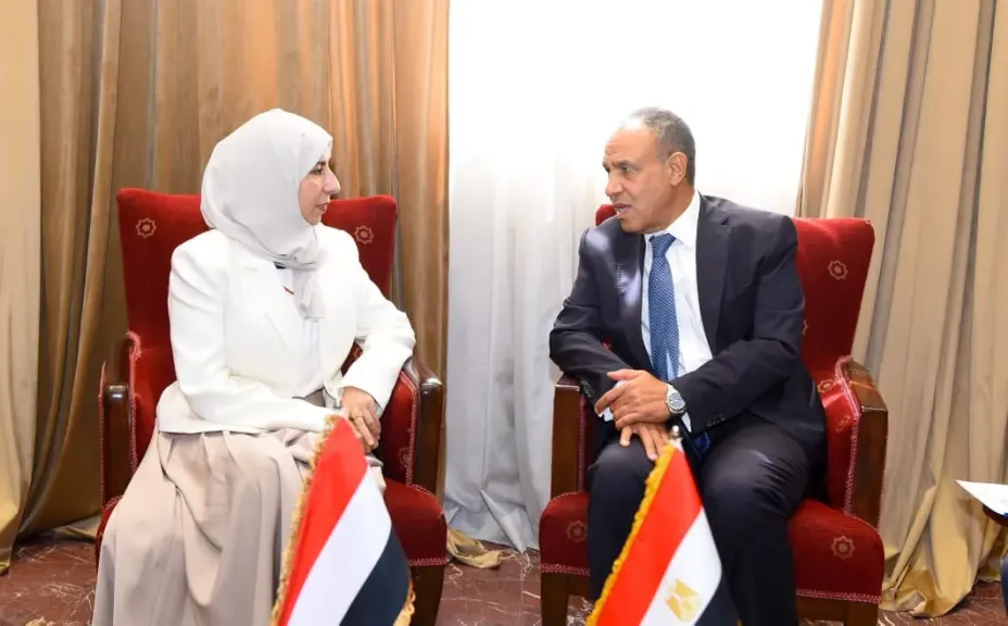 لقاء د. بدر عبد العاطي، وزير الخارجية و د. أفراح عبد العزيز الزوبة، وزيرة الخارجية وشؤون المغتربين