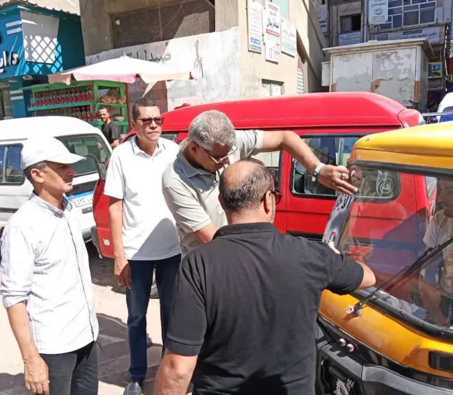 جانب من الحملة المرورية