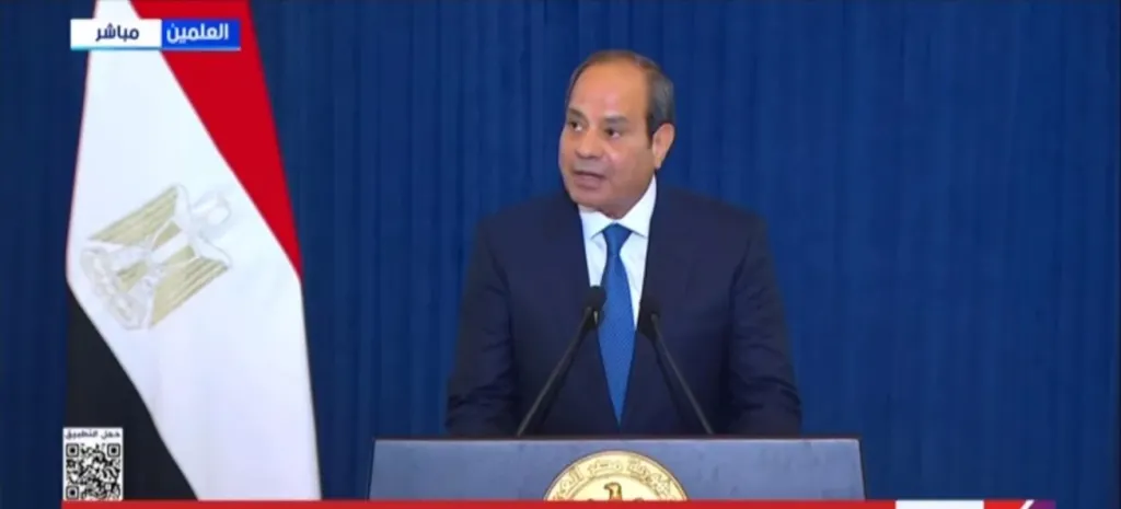 السيد الرئيس عبد الفتاح السيسي خلال كلمته