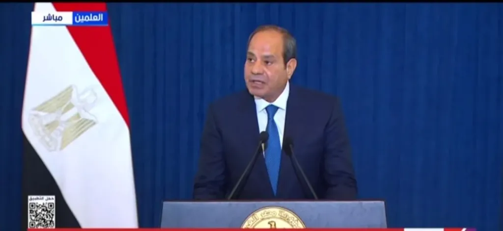 السيد الرئيس عبد الفتاح السيسي خلال المؤتمر
