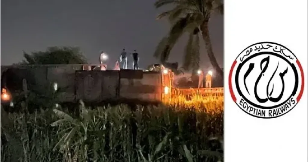 تصادم قطاري بضائع  