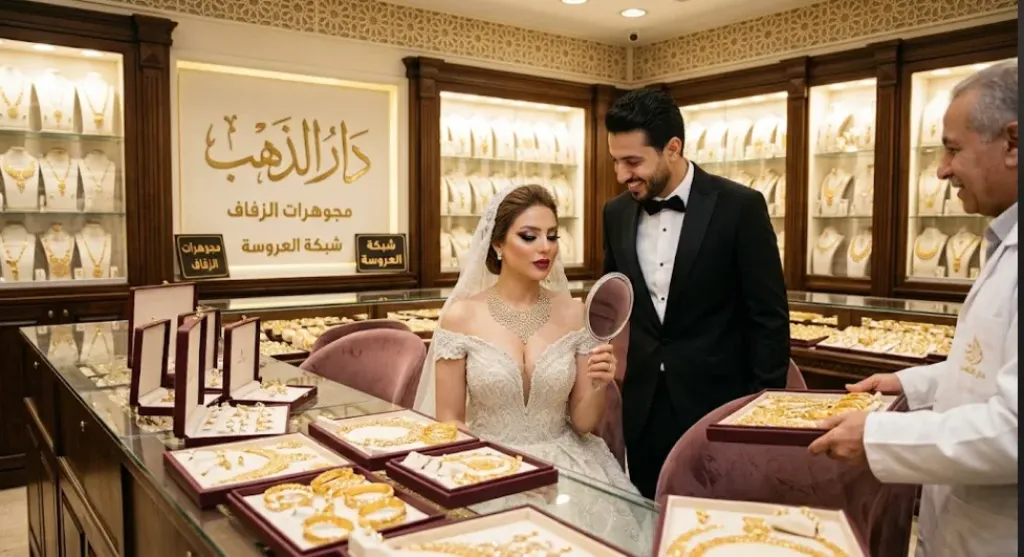 عروسان يختاران الذهب