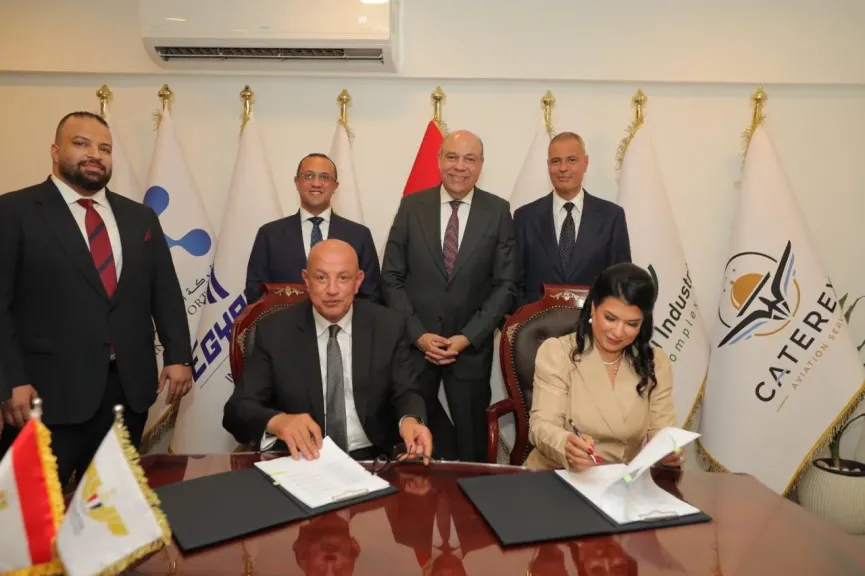 توقيع شراكات جديدة لشركة مصر للطيران للخدمات الجوية