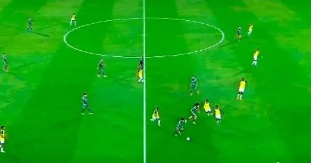 جانب من المباراة 