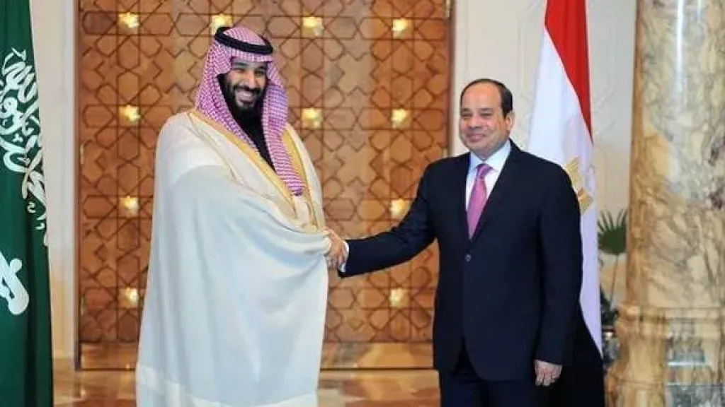 السيد الرئيس عبدالفتاح السيسي وولي العهد السعودي الأمير محمد بن سلمان