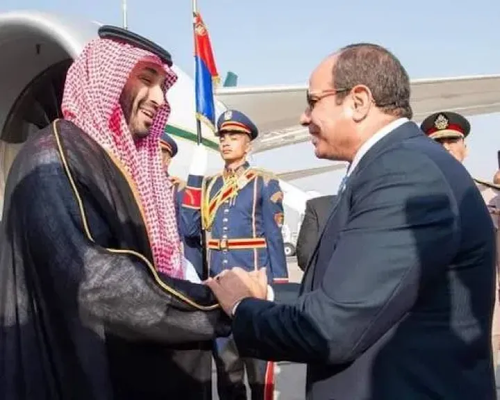 السيد الرئيس عبدالفتاح السيسي، والأمير محمد بن سلمان بن عبد العزيز