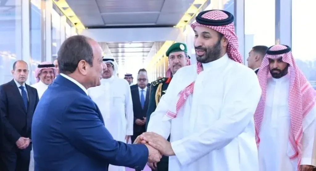 السيد الرئيس عبد الفتاح السيسي، والأمير محمد بن سلمان بن عبد العزيز