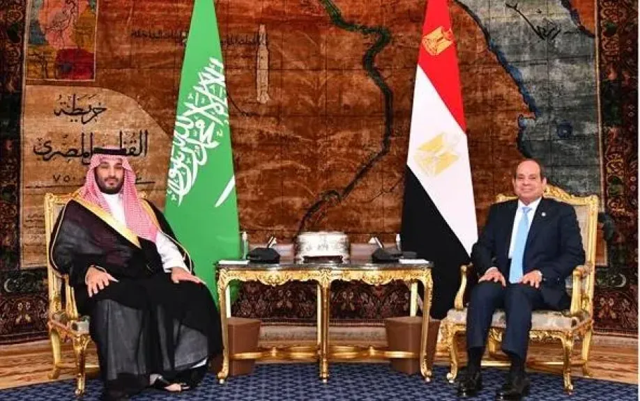 السيد الرئيس عبد الفتاح السيسي والأمير محمد بن سلمان بن عبد العزيز