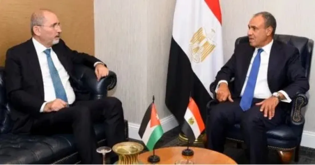 وزير الخارجية ونظيره الأردنى
