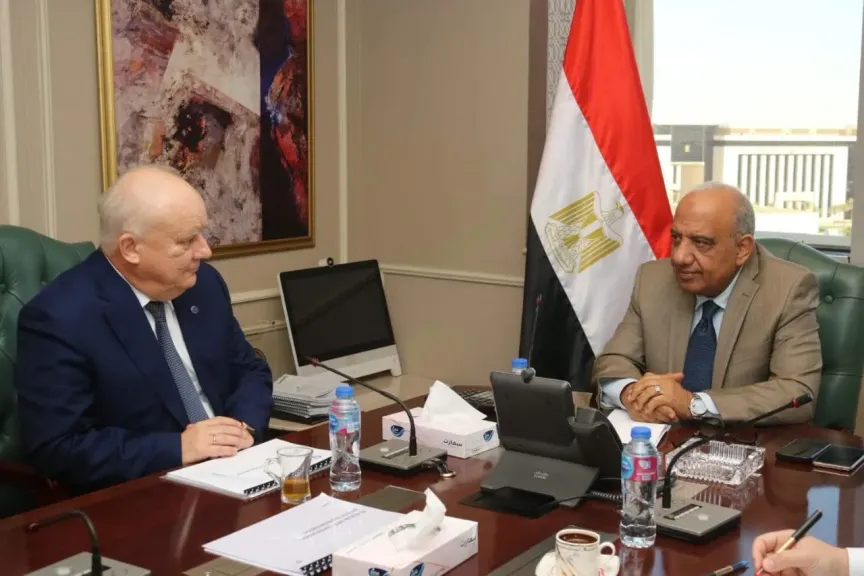 وزير الكهرباء خلال الاجتماع