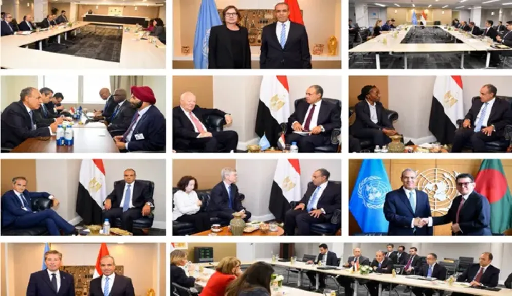جانب  من نشاط وزير الخارجية خلال الجمعية العامة للأمم المتحدة