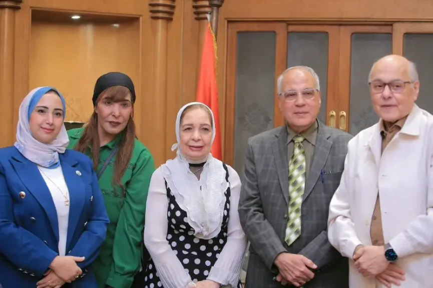 المهندس موسى مصطفى موسى خلال الاجتماع