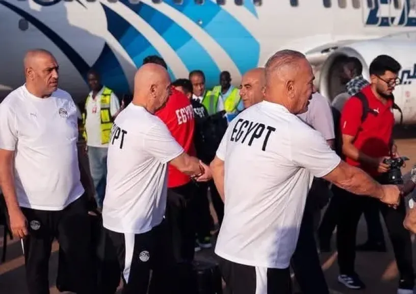 بعثة منتخب مصر تصل جنوب السودان