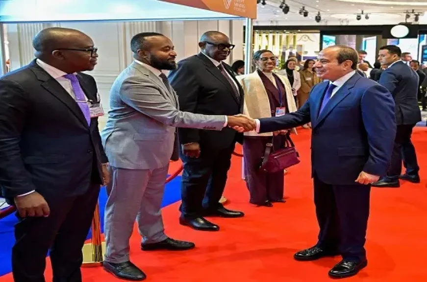 جانب من منتدي مصر للتعدين بحضور الرئيس عبد الفتاح السيسي