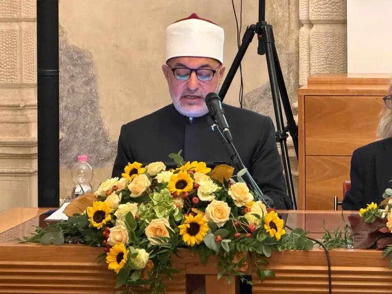 الدكتور نظير محمد عيَّاد، مفتي الجمهورية خلال المؤتمر