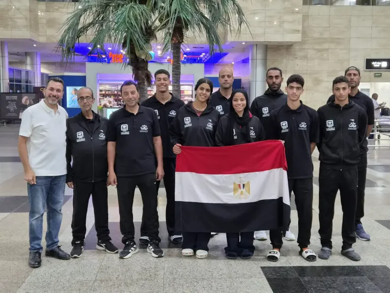 لاعبي منتخب مصر للتجديف 