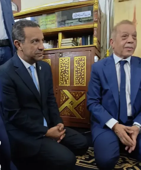 محافظ  المنوفية  والنواب فى  عقد قران نجلة النائب  أسامة شرشر