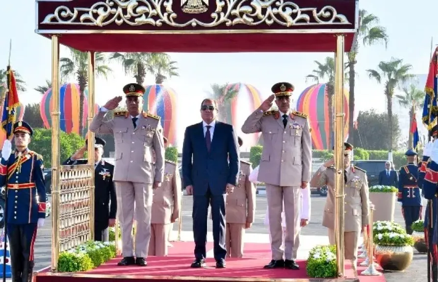  الرئيس عبدالفتاح السيسي خلال الاحتفال ذكرى أكتوبر