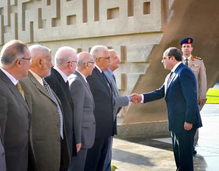 جانب من زيارة السيد الرئيس عبد الفتاح السيسي