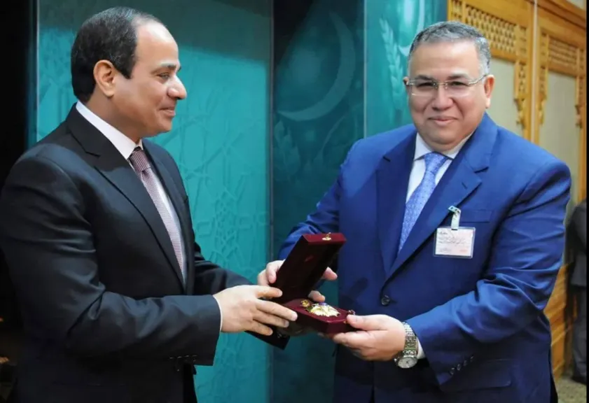 نقيب الاشراف والرئيس السيسى