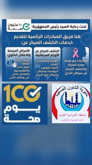 الكشف المبكر عن الأمراض المزمنة بالمجان في الشرابية ضمن المبادرات الرئاسية للصحة العامة