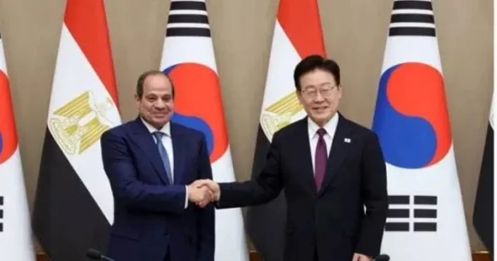 الرئيس السيسى ونظيره الكورى الجنوبى