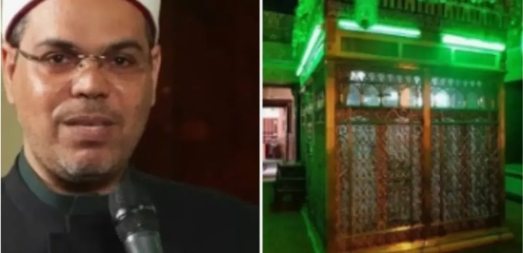 الشيخ كرم فراج ومقام السيدة عائشة