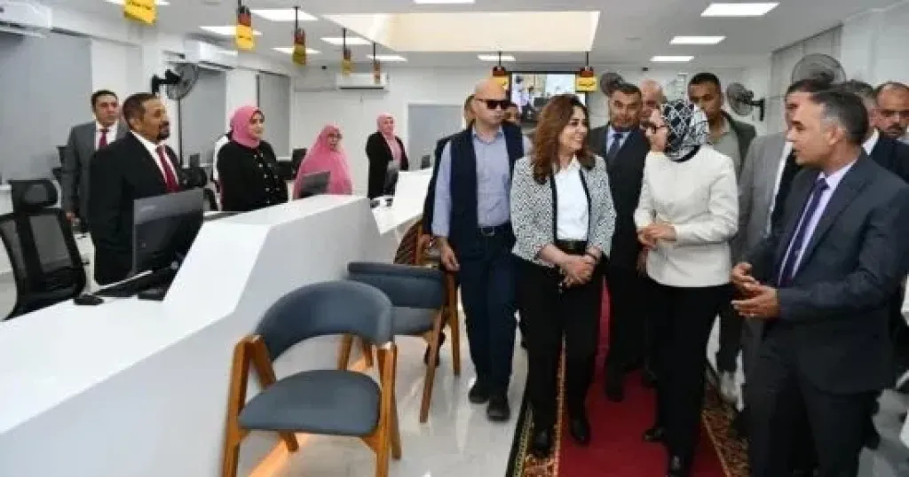 خلال افتتاح المركز التكنولوجى بديوان عام محافظة الوادى الجديد