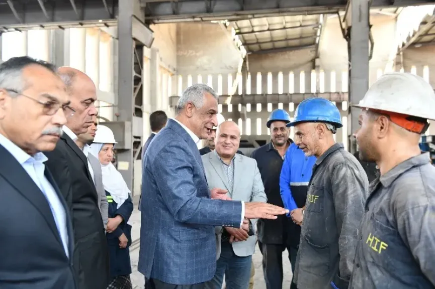 جولة وزير الدولة للإنتاج الحربي في شركة حلوان للمسبوكات