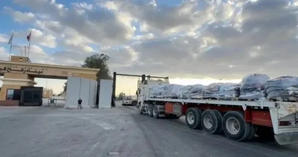 مساعدات مصر الى غزة