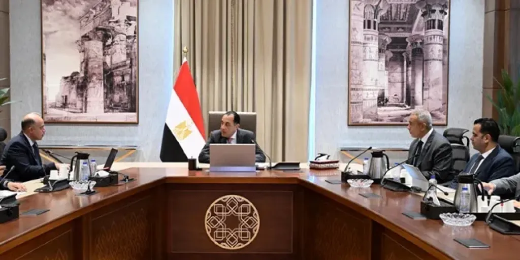 جانب من اجتماع رئيس الوزراء
